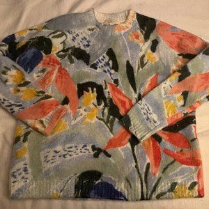 Sezane floral sweater XS